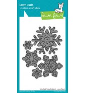 Lawn Fawn STITCHED SNOWFLAKE dies Lawn Cuts